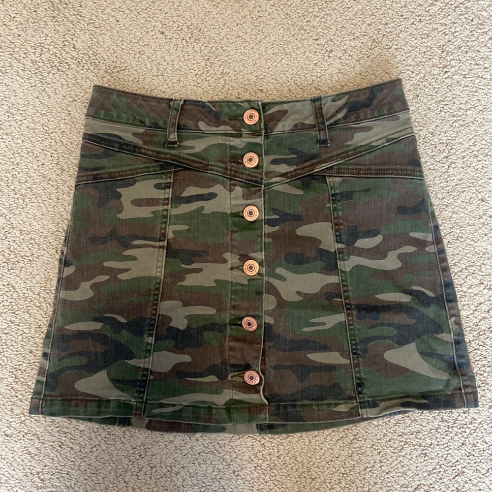 Camo Mini Skirt